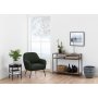 Tipton sidobord 45 cm - Glas/Svart