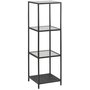 Seaford hylla 120 cm - Svart