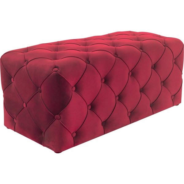 Aviva puff 102 cm - Rd sammet