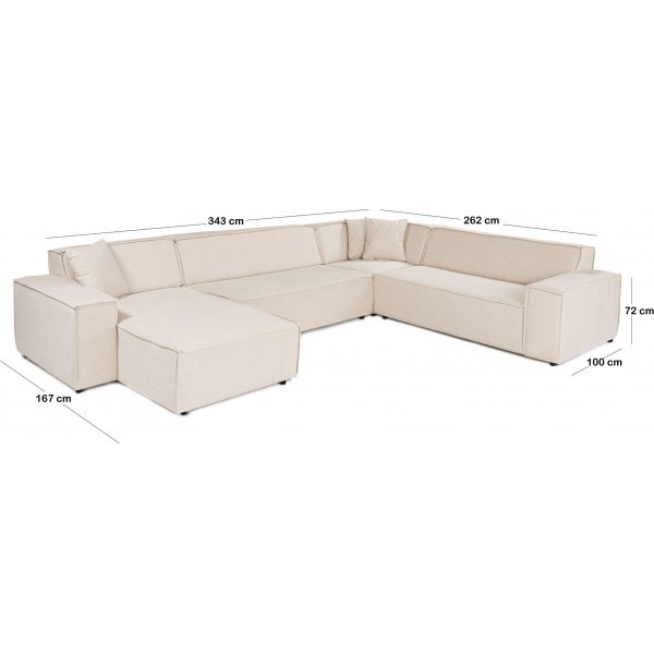 Puzzle u-soffa - Beige Puzzle u-soffa - Beige