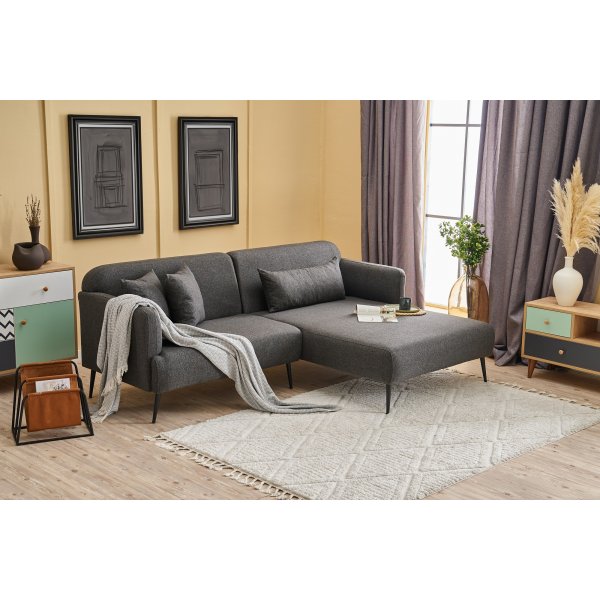 Canapé-lit Revos à droite - Anthracite Canapé-lit Revos à droite - Anthracite