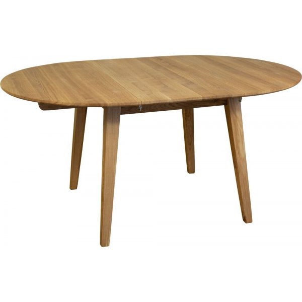 Matbord Oljad ek Ø110-160 cm - Genova + Textilrengöring för möbler Matbord Oljad ek Ø110-160 cm - Genova + Textilrengöring för möbler