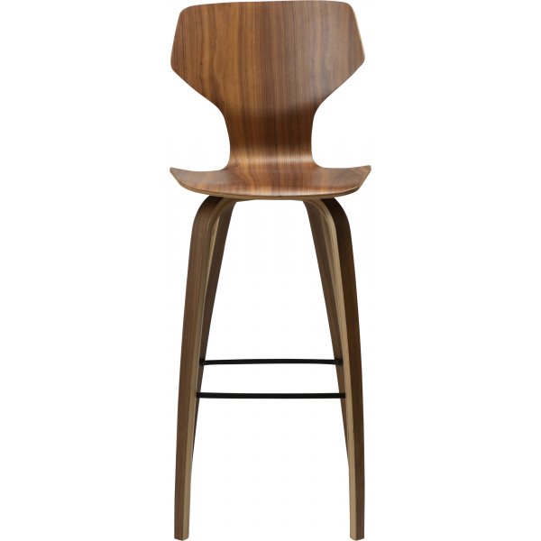 Tabouret de bar SIT - Placage noyer