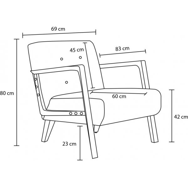 Fauteuil Kemer - Anthracite Fauteuil Kemer - Anthracite