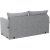 Canap convertible 2 places Saga - Gris clair