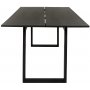 Manhattan matbord 220 cm - Svartbetsad ask