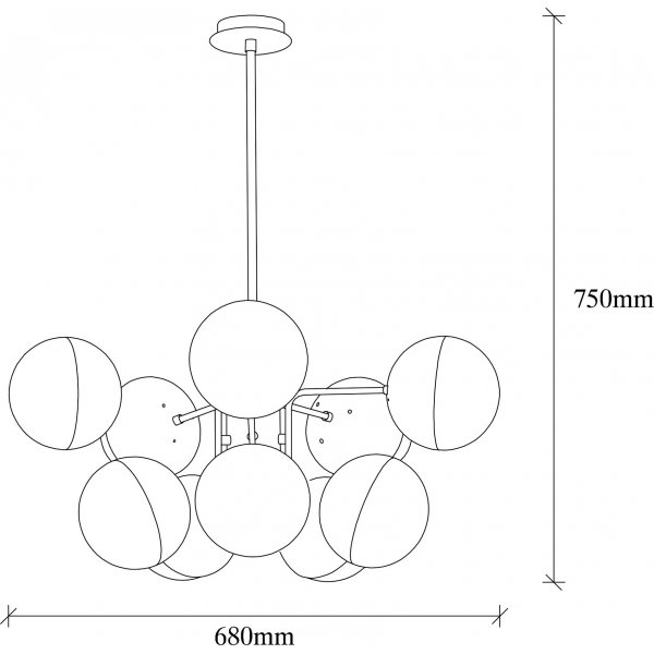 Plafonnier Karsholm 1273 - Or/blanc Plafonnier Karsholm 1273 - Or/blanc
