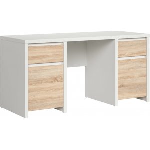 Bureau Caspian 160 x 65 cm - Blanc/chne