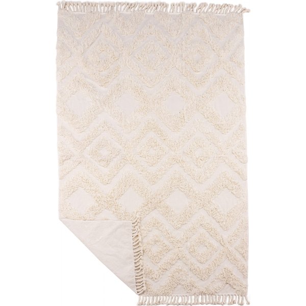 Tapis en coton Kleva - Blanc Tapis en coton Kleva - Blanc