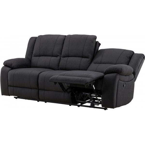 Canapé inclinable 3 places Singapore - Noir Canapé inclinable 3 places Singapore - Noir