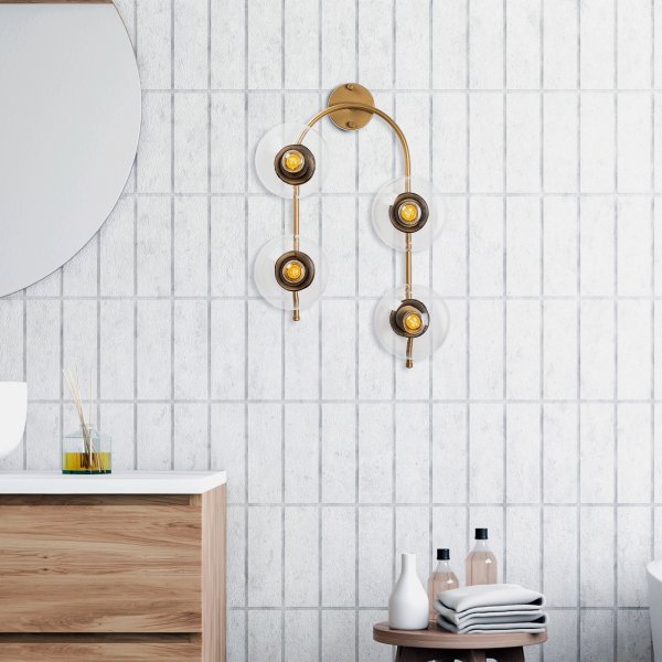 Klenod wandlamp 10600 - Goud