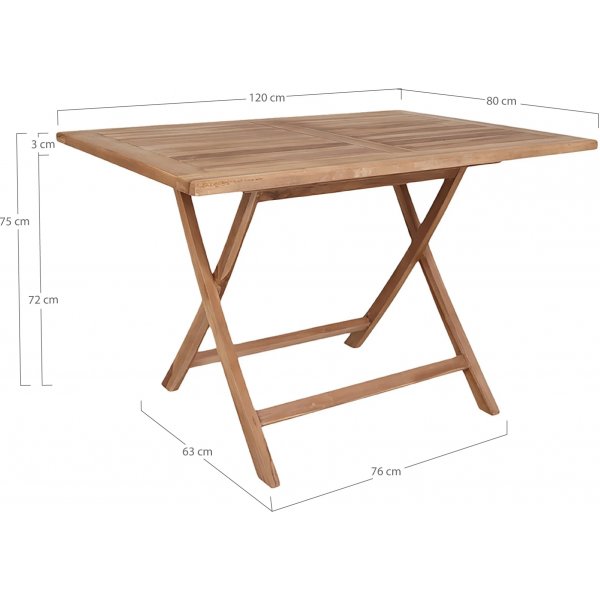 Matbord vikbart teak 120x80 cm - Saltö Matbord vikbart teak 120x80 cm - Saltö