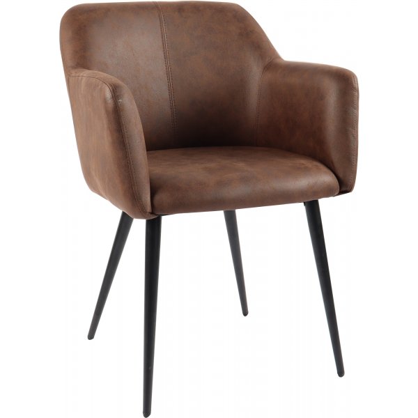 Fauteuil in bruin PU - Lamar