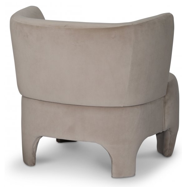 Combo fåtölj i beige sammet Combo fåtölj i beige sammet