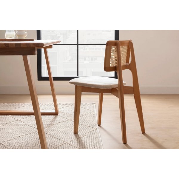 Lot de 2 chaises de salle  manger Zeus - Livre