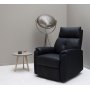 Munin El-styrd Reclinerftlj med batteripack - Svart Skinn