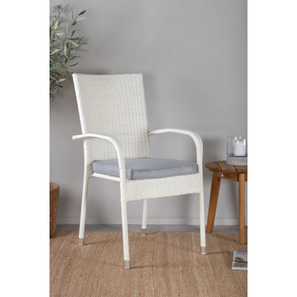 Anna matstol - Grå/Vit Anna matstol - Grå/Vit