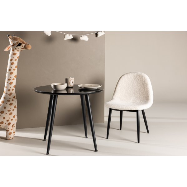 Plaza eettafel Ø60 cm - Zwart Plaza eettafel Ø60 cm - Zwart