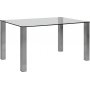 Kante matbord 140 cm - Krom