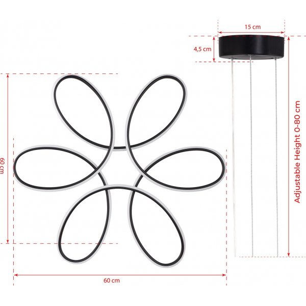 Plafonnier Brnice - Noir