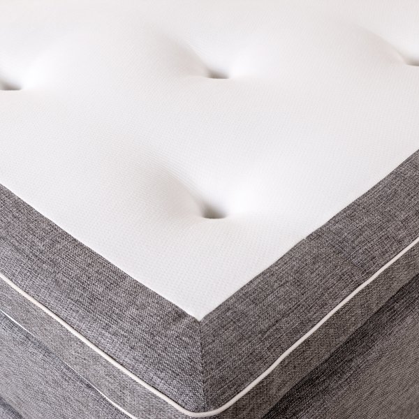 Grå kontinentalsäng - komplett sängpaket med 7-zons Pocket / Pocket Grå kontinentalsäng - komplett sängpaket med 7-zons Pocket / Pocket