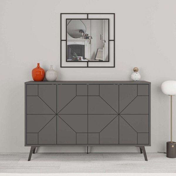 Buffet Dune 123 cm - Anthracite Buffet Dune 123 cm - Anthracite