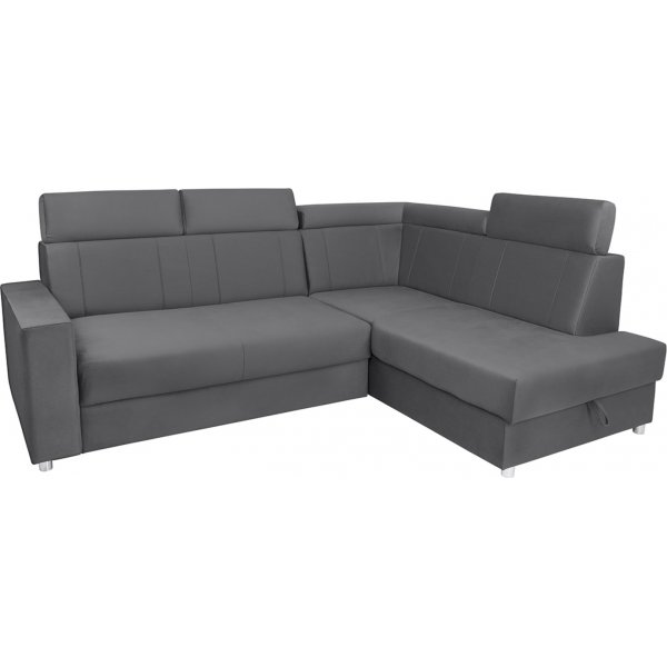 Canapé d\\\'angle Lone avec bout ouvert à droite - Gris Canapé d\\\'angle Lone avec bout ouvert à droite - Gris