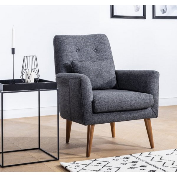 Fauteuil Zeni - Gris foncé Fauteuil Zeni - Gris foncé