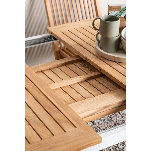 Panama matbord 224 x 100 cm - Natur/Vit Panama matbord 224 x 100 cm - Natur/Vit