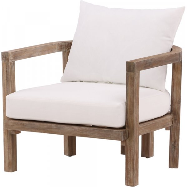 Fauteuil Erica - Marron/Blanc Fauteuil Erica - Marron/Blanc
