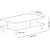 Diamond soffbord 90 x 50 cm - Ek/svart
