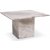 Table basse Level 75x75 cm - Marbre gris beige