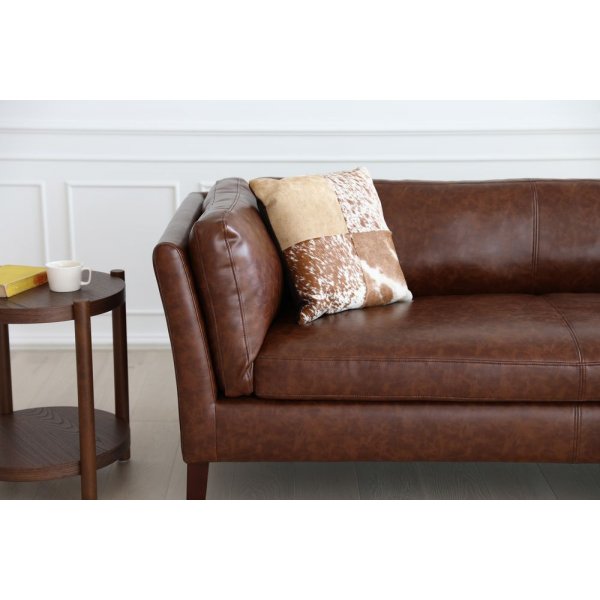 Soffa 3-sits brun vintage PU 198 cm - Heritage Soffa 3-sits brun vintage PU 198 cm - Heritage