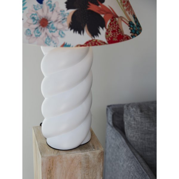 Pied de lampe Spin - Blanc - 41 cm Pied de lampe Spin - Blanc - 41 cm