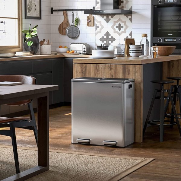 Poubelle Daloa 60 l - Argent Poubelle Daloa 60 l - Argent