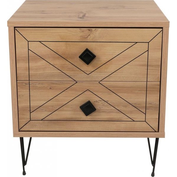 Luna nachtkastje - Grenen