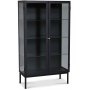 Revel svart vitrinskp 140x80 cm