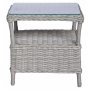 Cafset med 2 stolar och bord 48 x 48 cm gr/rotting - Tor/Provence
