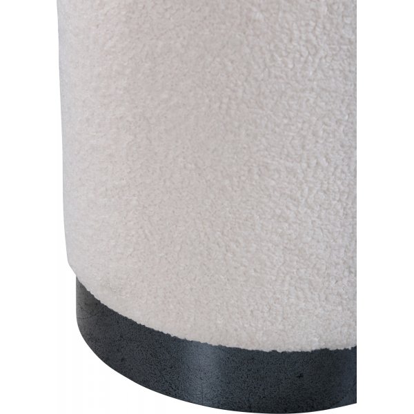 Remi sittpuff - Vit teddy