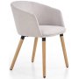 Vester matstol - Beige (Tyg) / Tr