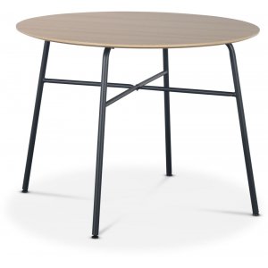 Tofta matbord Ø100 cm - Ljust trä + Fläckborttagare för möbler