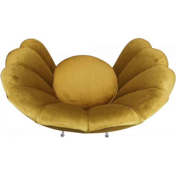 Signy fåtölj - Gul velour Signy fåtölj - Gul velour