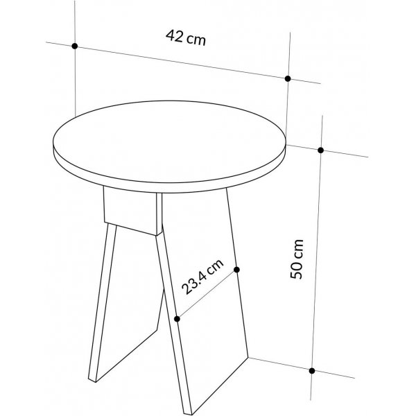 Chen bijzettafel - Lagina-marmer Chen bijzettafel - Lagina-marmer
