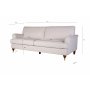 Howard Watford Deluxe - 3-sits soffa rak