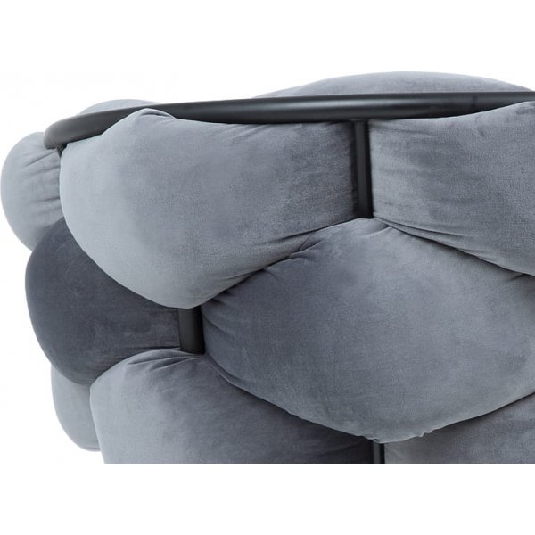 Chaise de salle à manger Norte - Velours gris Chaise de salle à manger Norte - Velours gris