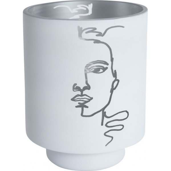 Silver ljuslykta - Glas