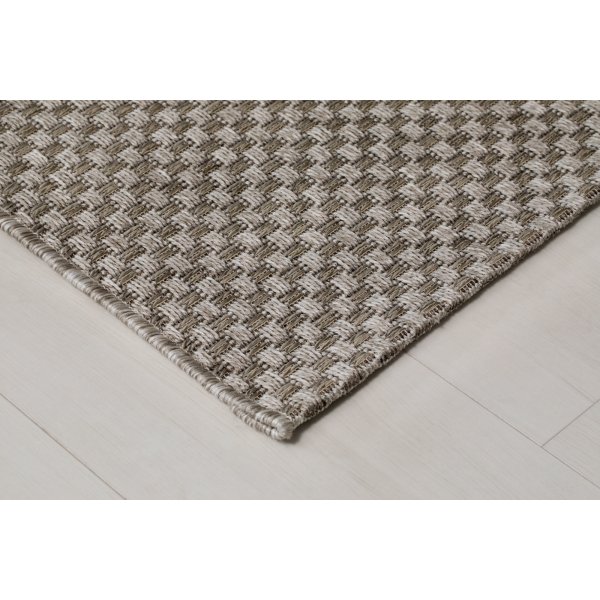 Pampero plat geweven vloerkleed Grijs