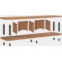 Neo mediabnk 140 cm - Svart/furu